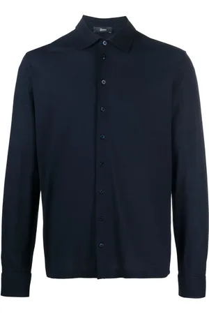 HERNO Chemise en coton à col italien