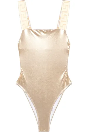 VERSACE Maillot de bain à détail Greca