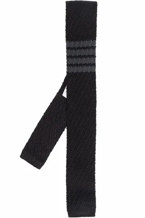 Thom Browne Cravate à détail 4 bandes signature
