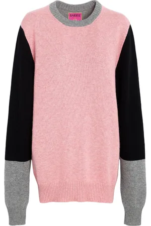 Barrie Pull en cachemire à design colour block