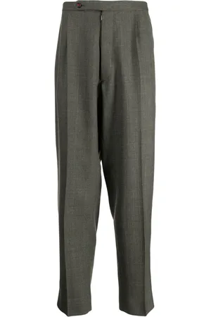 Maison Margiela Pantalon en laine à coupe droite