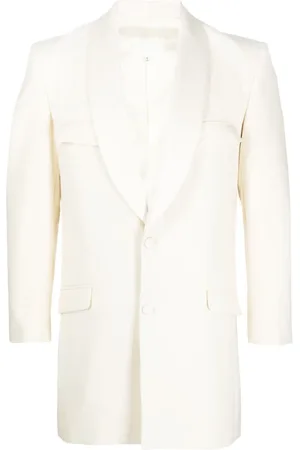 Maison Margiela Blazer en laine à simple boutonnage