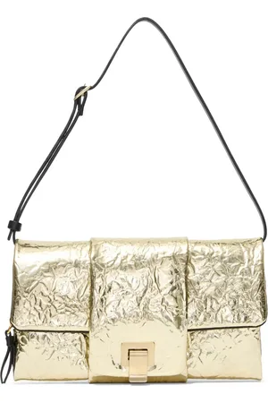 Proenza Schouler Sac porté épaule en cuir à effet métallisé