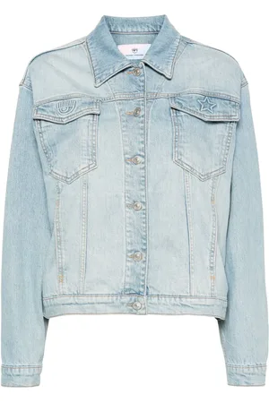 Chiara Ferragni Veste en jean à logo 3D
