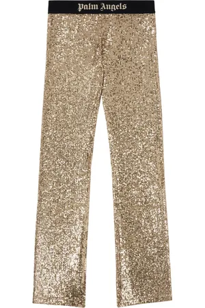 Palm Angels Pantalon évasé à sequins
