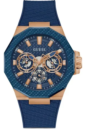 Guess Montre en acier recyclé 45 mm
