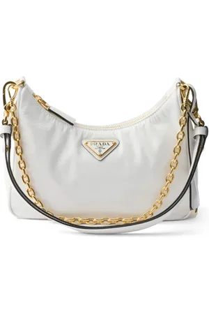 Prada Sac porté épaule Re-Edition en cuir verni