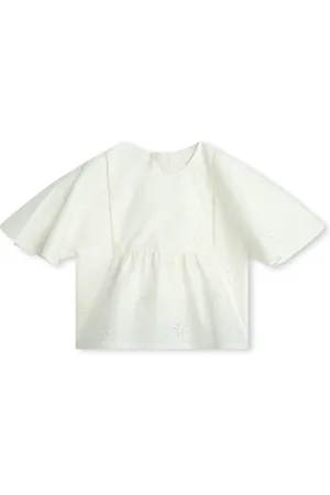 Chloé Blouse en coton à broderies