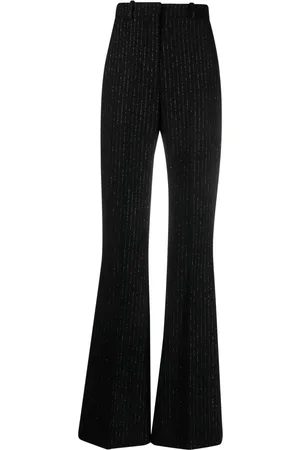 Balmain Pantalon évasé à effet métallisé