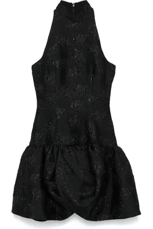 ROTATE Robe en jacquard à coupe courte