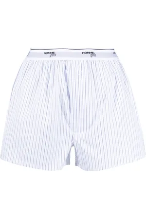 HOMMEGIRLS Boxer en coton à rayures