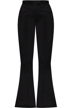 The Attico Pantalon en laine vierge à coupe évasée