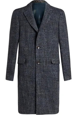 Etro Manteau droit à simple boutonnage