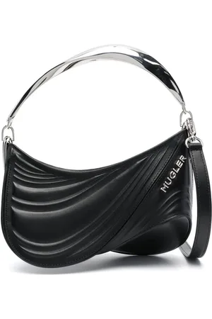 MUGLER Petit sac cabas embossé Spiral Curve 01