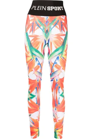 Philipp Plein Legging stretch à fleurs