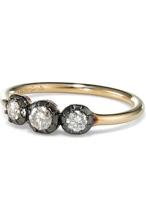 JACQUIE AICHE Bague en 14ct ornée de diamants