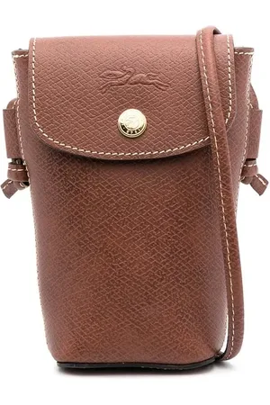 Longchamp étui pour smartphone en cuir à logo embossé