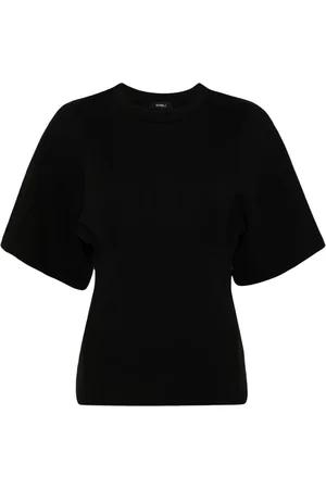 GOEN.J T-shirt en coton à fronces
