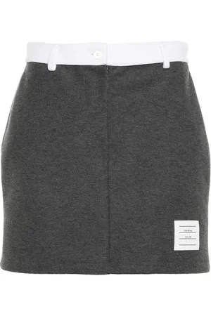 Thom Browne Minijupe à patch logo