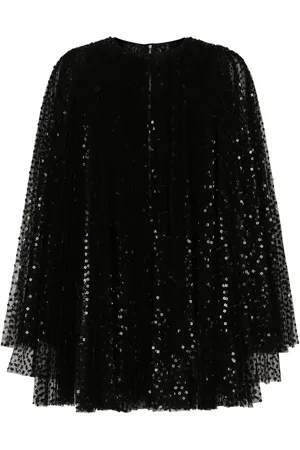 Dolce & Gabbana Robe courte ornée de sequins à coupe évasée