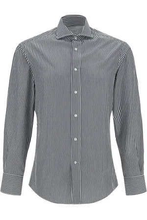 Brunello Cucinelli Chemise en coton à rayures