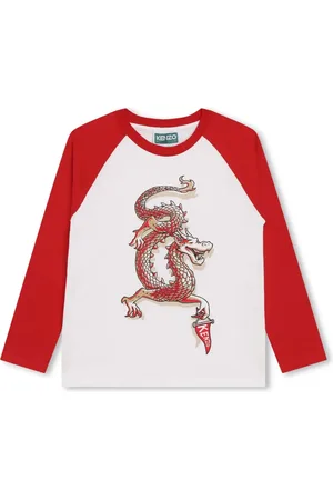 Kenzo T-shirt en coton à imprimé graphique