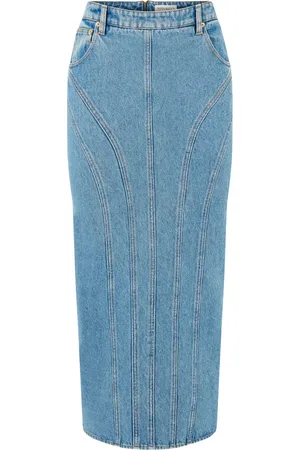 Nina Ricci Jupe en jean à empiècements
