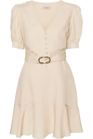 Twin-Set Robe évasée à manches bouffantes