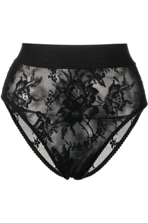 Dolce & Gabbana Culotte en dentelle fleurie à taille haute