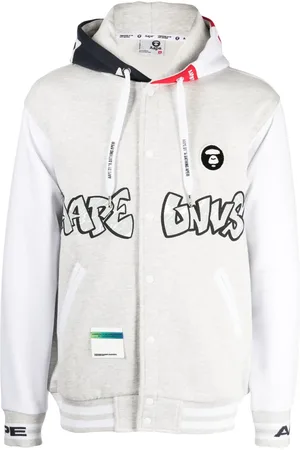 A Bathing Ape Veste bomber à capuche et logo