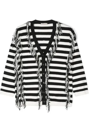 Twin-Set Cardigan rayé à franges
