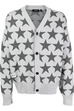 FIVE CM Cardigan à étoiles intarsia