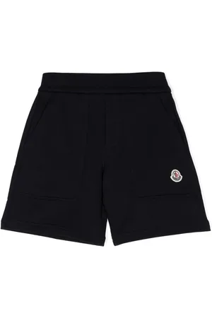 Moncler Short en coton à patch logo