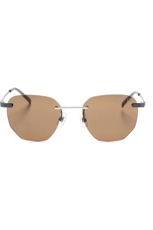 Dunhill Lunettes de soleil à monture géométrique