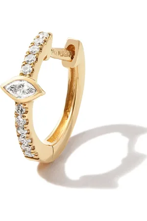 JACQUIE AICHE Créole en 14ct pavée de diamants