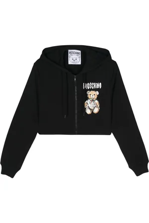 Moschino Hoodie crop en coton