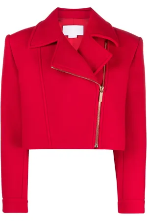 GENNY Veste en laine mélangée à coupe crop