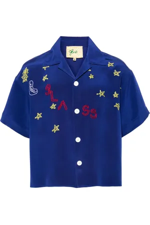 Glass Cypress Chemise à broderie Nightsky