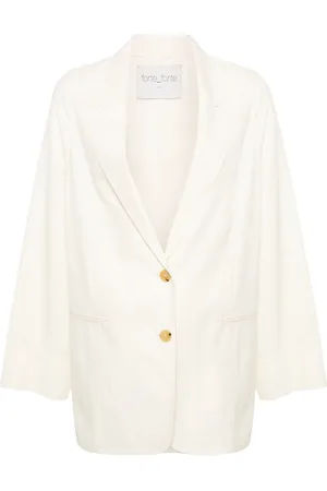 FORTE FORTE Blazer en serge à simple boutonnage