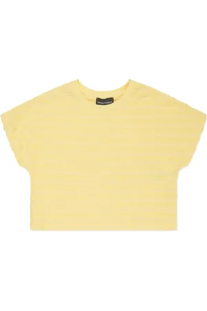 Emporio Armani T-shirt rayé à logo embossé