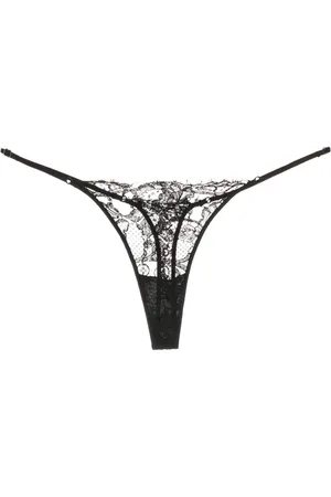 Kiki de Montparnasse String en coton à effet de transparence