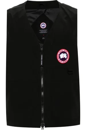 Canada Goose Gilet zippé à patch logo
