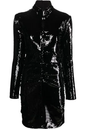 Isabel Marant Robe brodée de sequins à manches longues