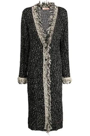 Twin-Set Cardigan long à bandes contrastantes