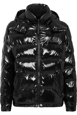 Philipp Plein Veste matelassé à plaque logo