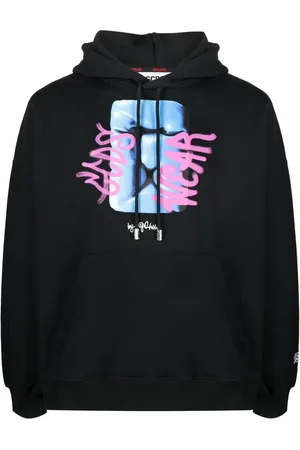 GCDS Hoodie en coton à imprimé graphique