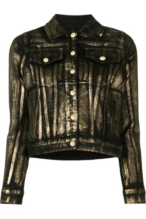 Madison.Maison Veste en jean à design patchwork
