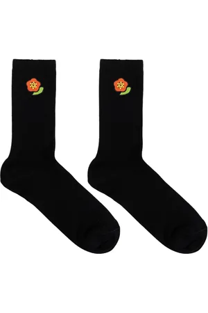 Kenzo Chaussettes à motif floral brodé
