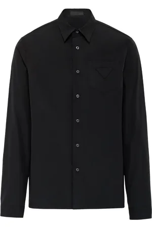 Prada T-shirt en coton à logo triangle