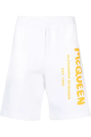 Alexander McQueen Short en coton à logo imprimé